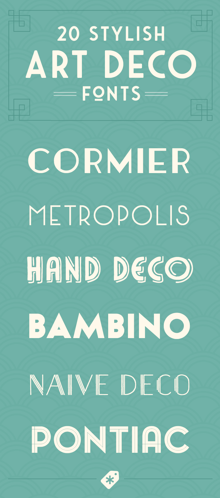 20 Art Deco Fonts to Create Retro Logos, Posters, and Websites