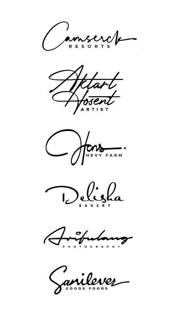 Handwritten Cursive Signatures | Custom Artistic Script