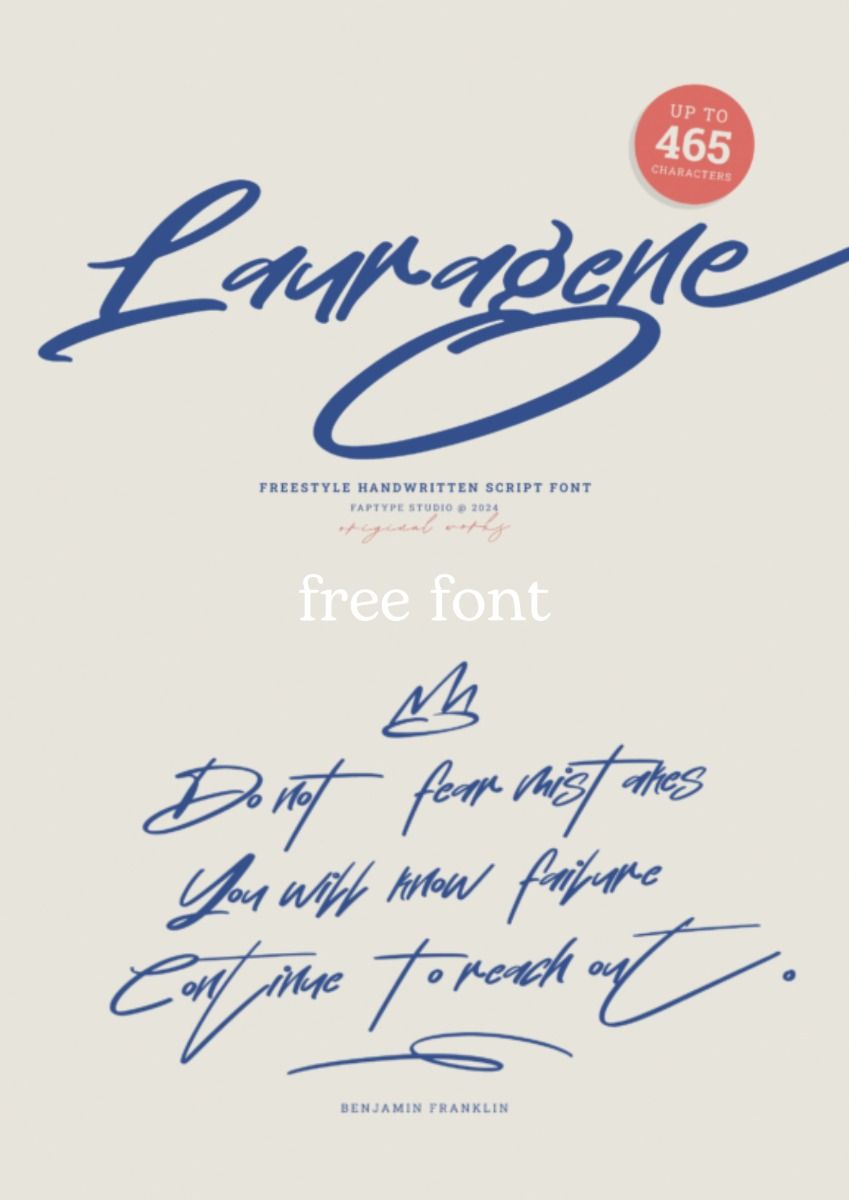 Free aesthetic font (Lauragene Font)