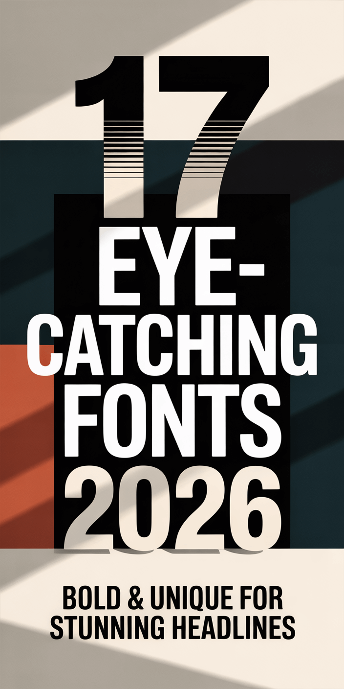 17 Eye-Catching Fonts 2026 – Bold & Unique for Stunning Headlines