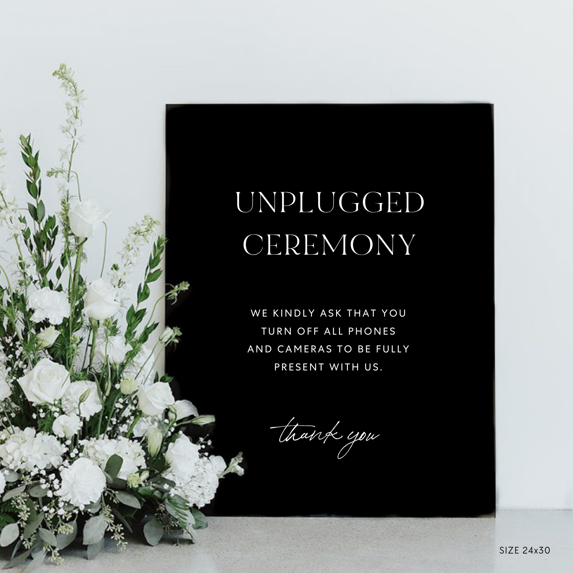 Capri | Unplugged Ceremony Sign II