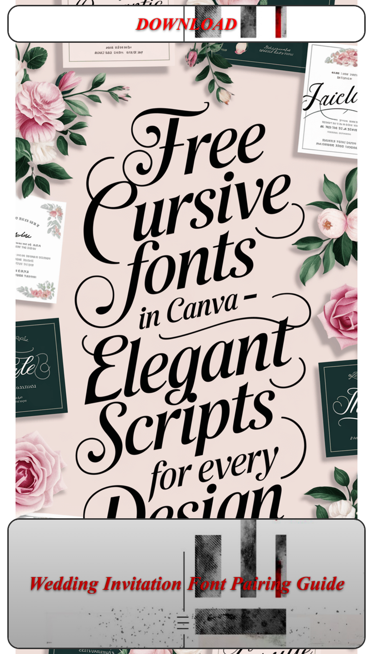 Wedding Invitation Font Pairing Guide