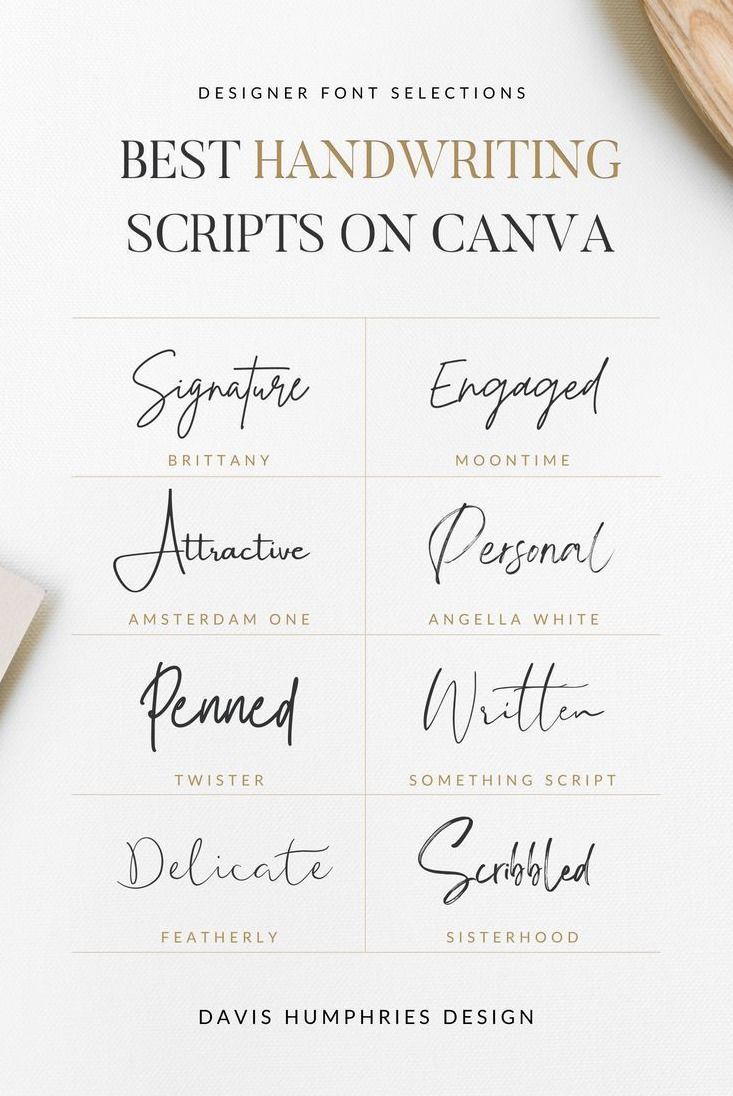 The 8 Best Handwriting Script Fonts on Canva
