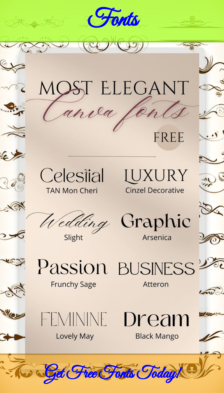 Stunning Wedding Invitation Fonts