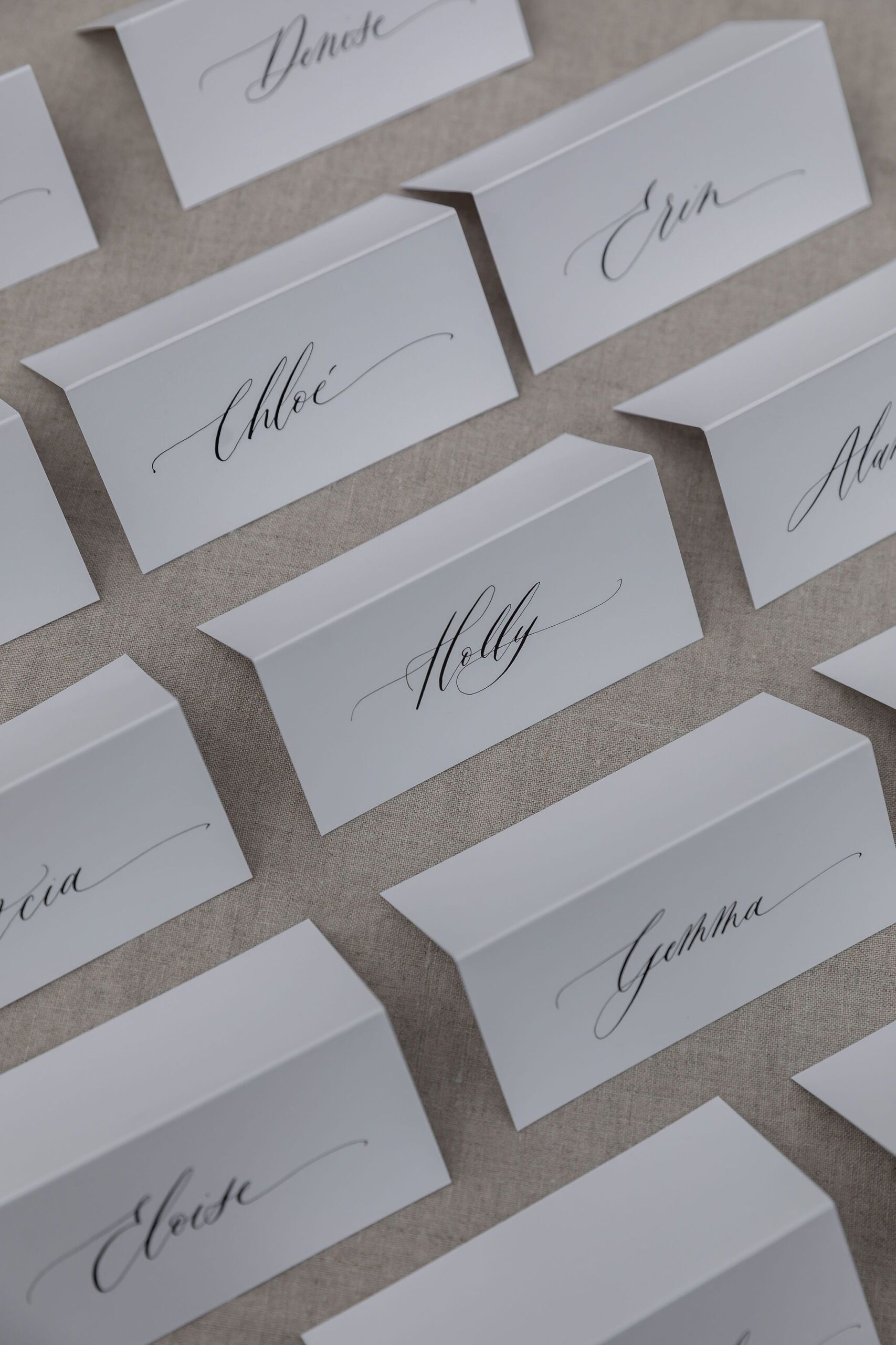 Calligraphy Wedding Placecards