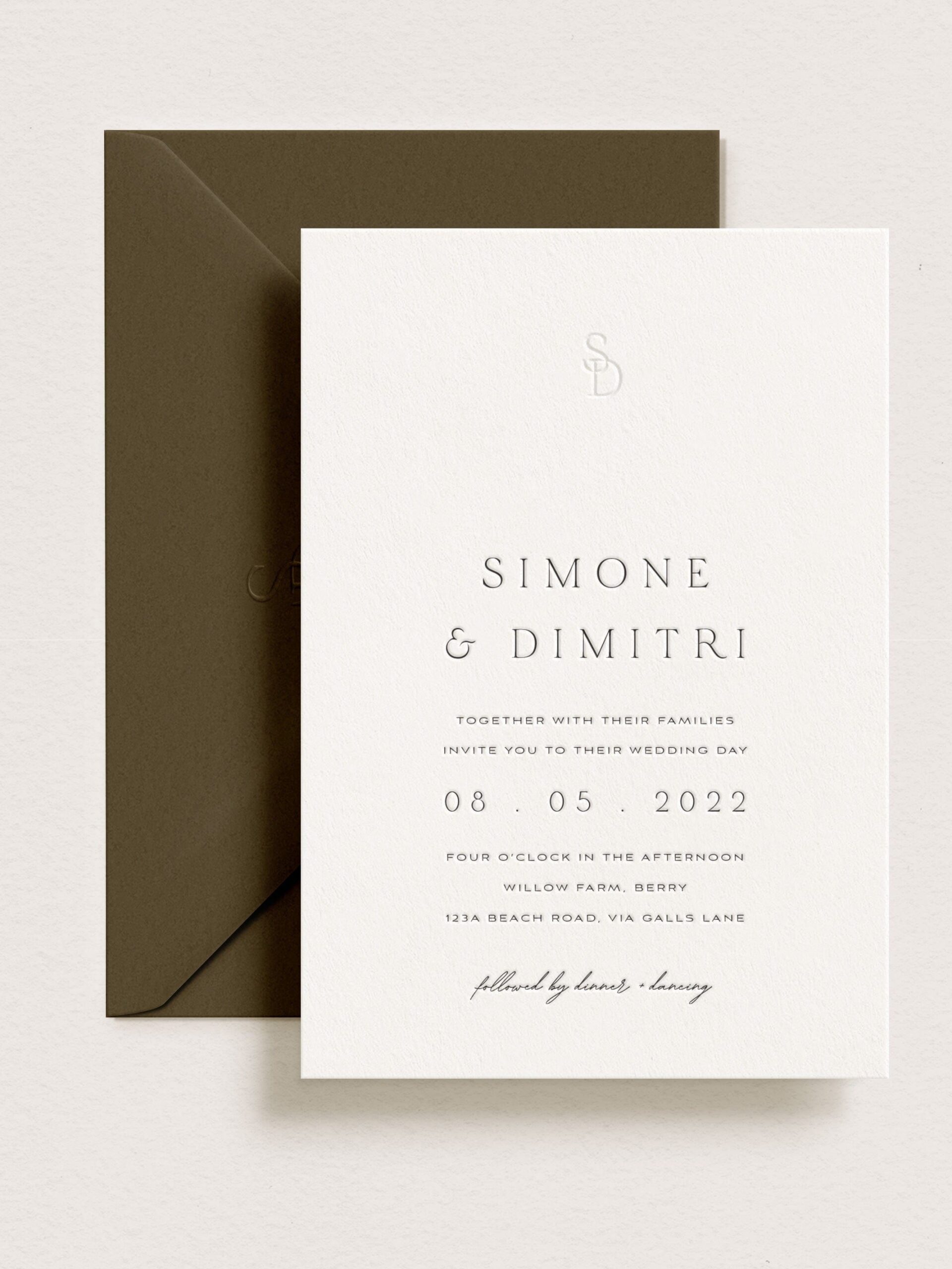 Eden Wedding Invitations: Timeless Elegance