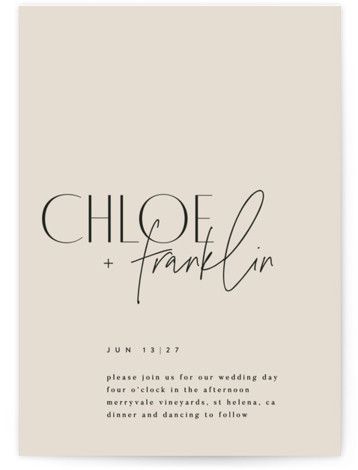 Elegant Brown Wedding Invitations
