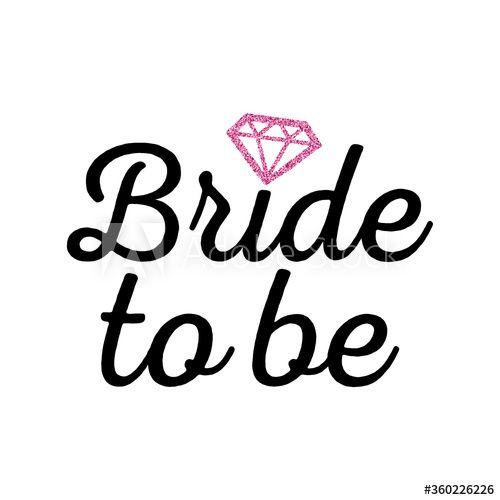 Bachelorette party, hen party or bridal shower hand written calligraphy card, banner or poster graphic design lettering vector element. Bride to be quote