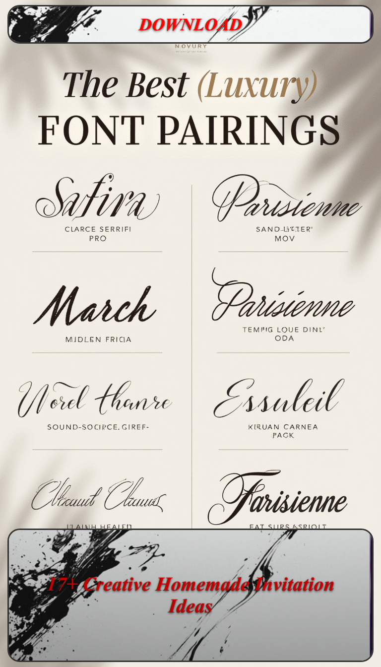 17+ Creative Homemade Invitation Ideas