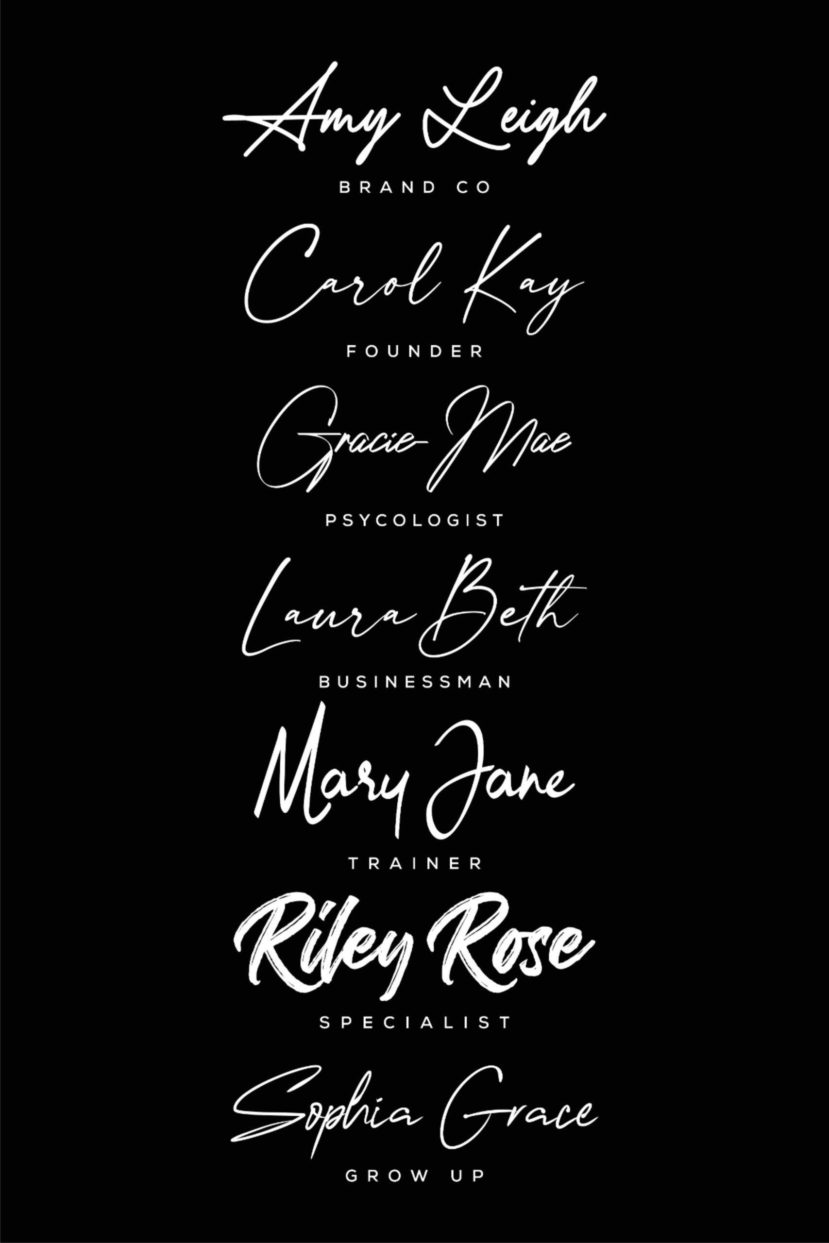 Custom Handwritten Logo