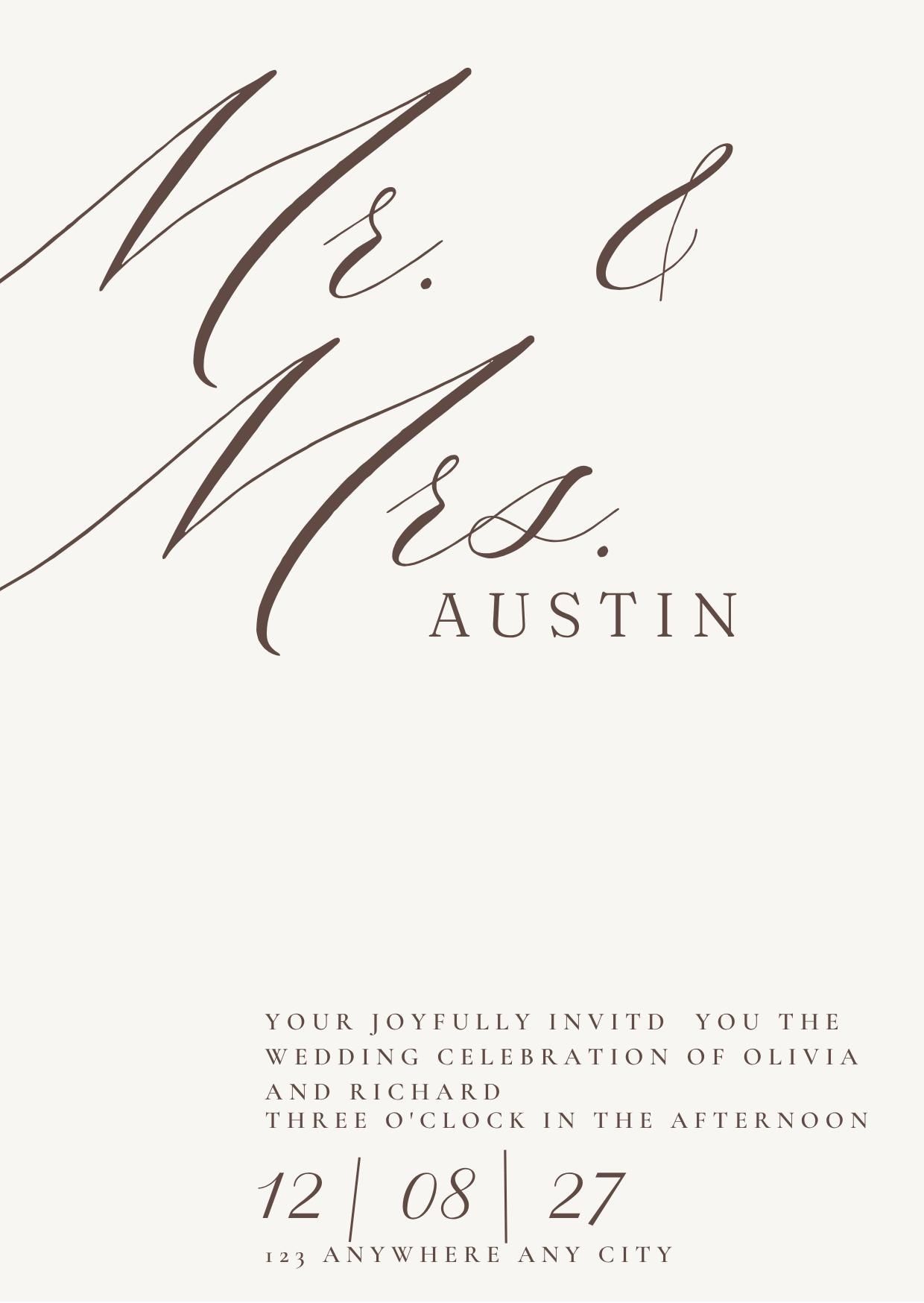 Wedding Invitation Template — Etsy