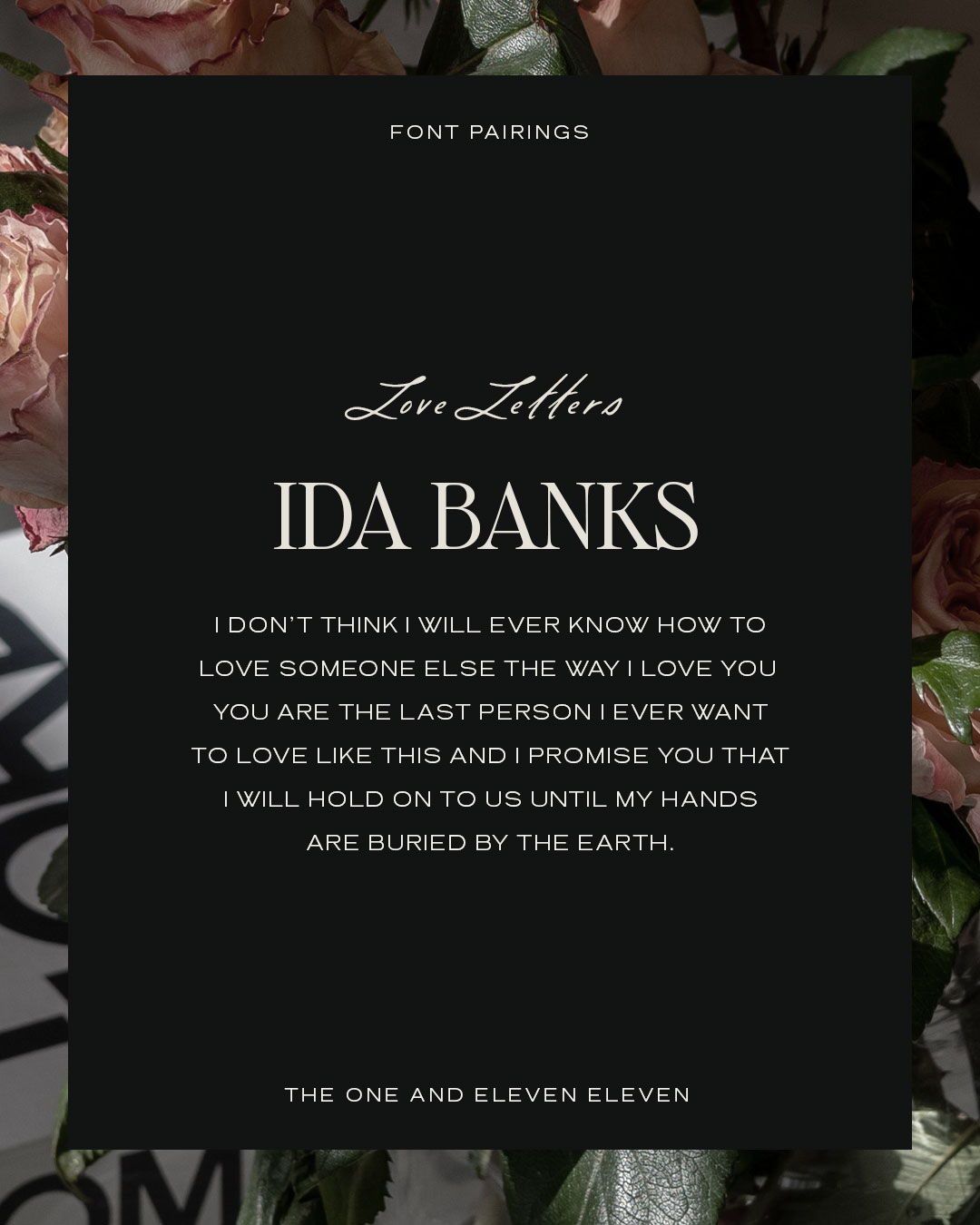 Love Letter Font Pairing — Modern Serif and Script Typography