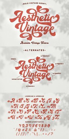 Bold, Retro, Groovy Vintage Script Font.