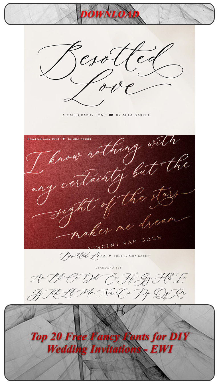 Top 20 Free Fancy Fonts for DIY Wedding Invitations — EWI