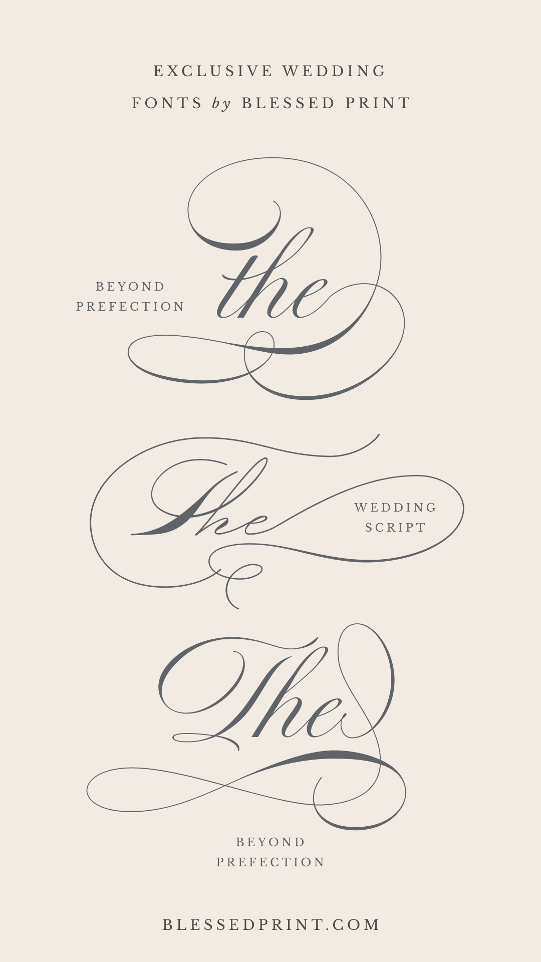 Letras de bodas refinadas con la perfección más allá. Diseña tu boda con estilo