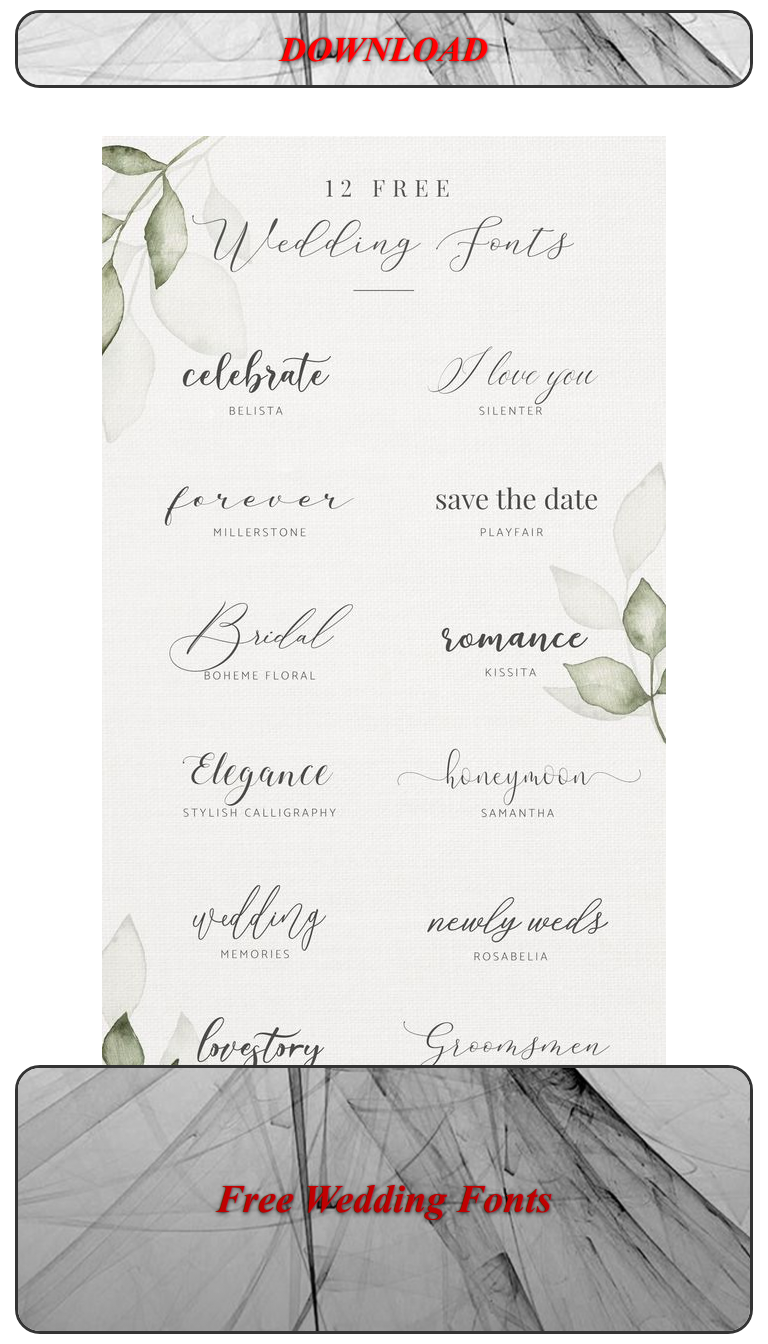 Free Wedding Fonts