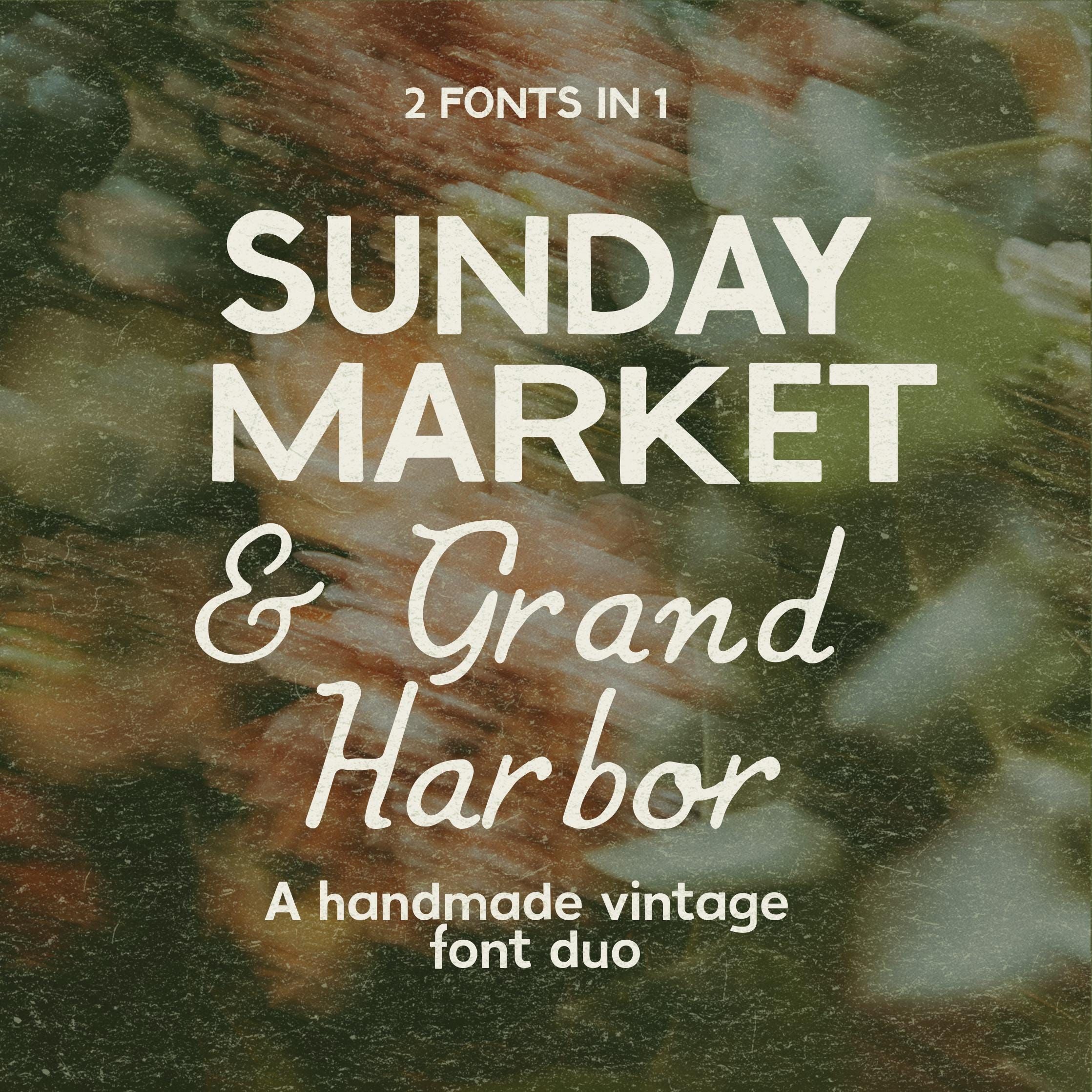 Police d’écriture manuscrite, duo de polices de caractères vintage manuscrites, appariement de polices fait main, fait main sans empattement, police script vintage, typographie vintage