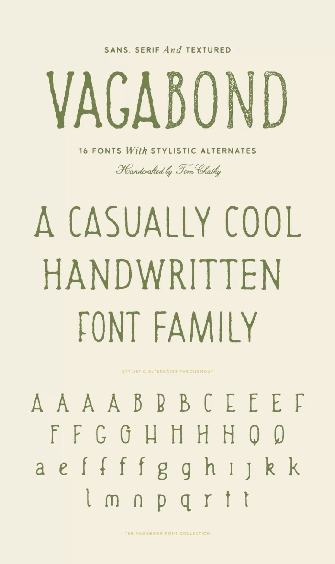 Free Font Vagabond — Rustic Sans and Serif