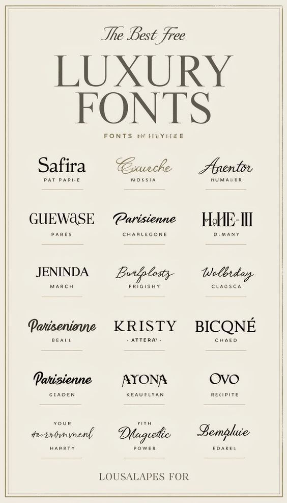 Pinterest in 2025 | Font pairing, Luxury font, Font combina