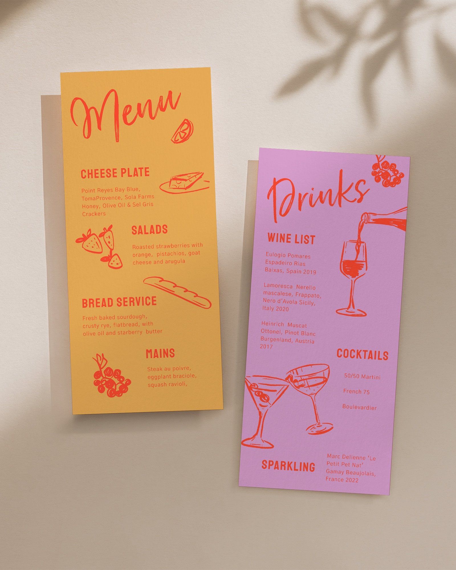 Mid Century Dinner Party Menu Template | Palm Springs Wedding menu | Retro dinner party menu | Co