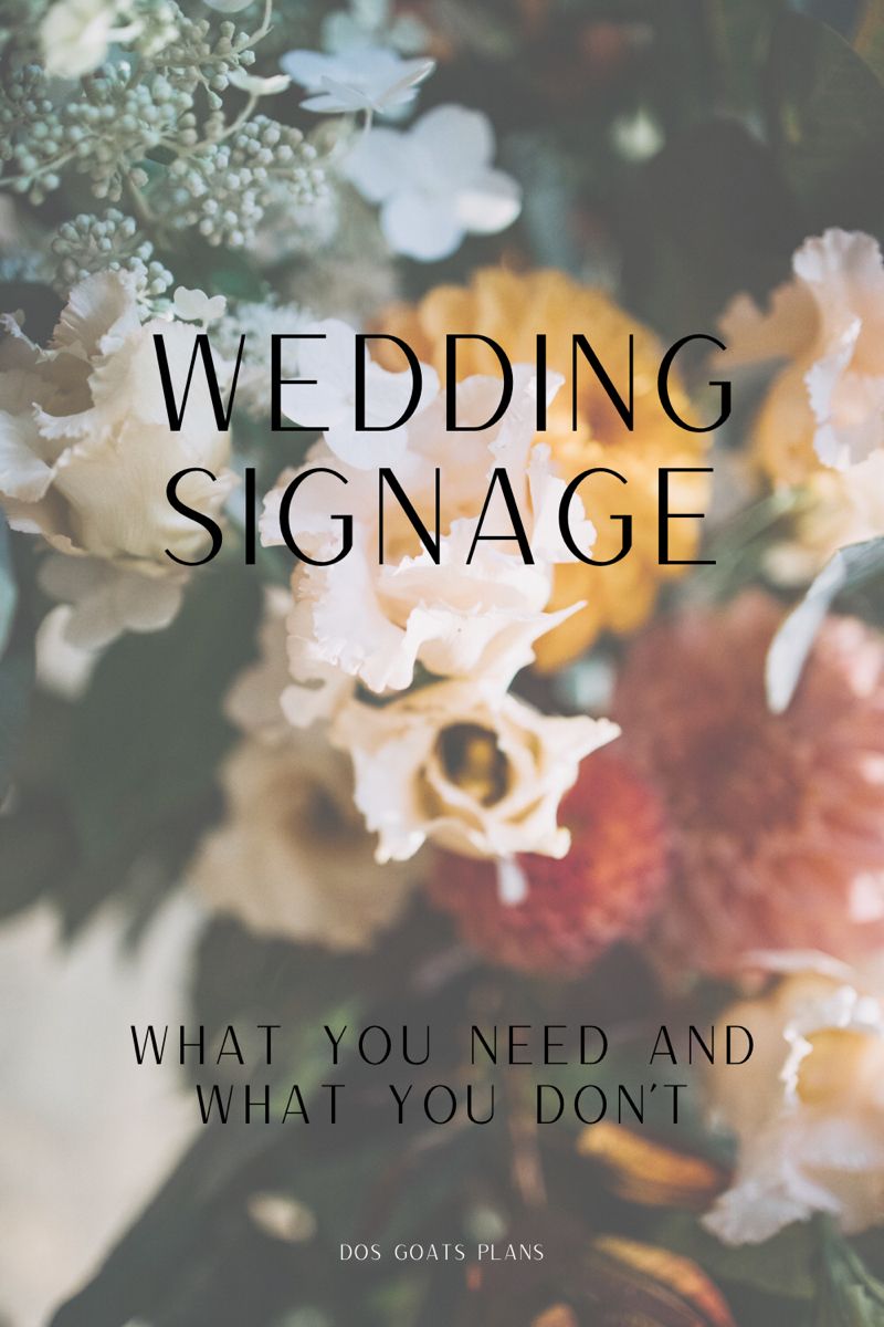 Wedding | Signage