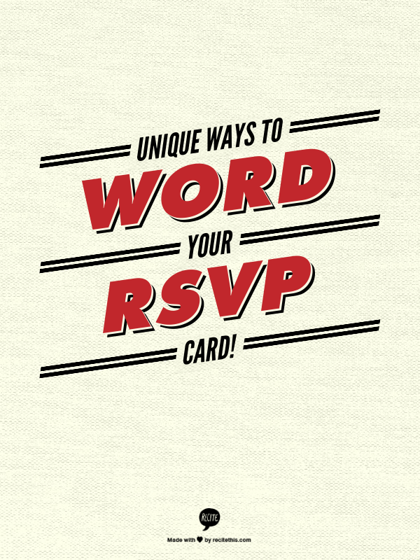 Wedding Rsvp Wording How to Uniquely Word Your Wedding RSVP Card — Rustic Wedding Chic