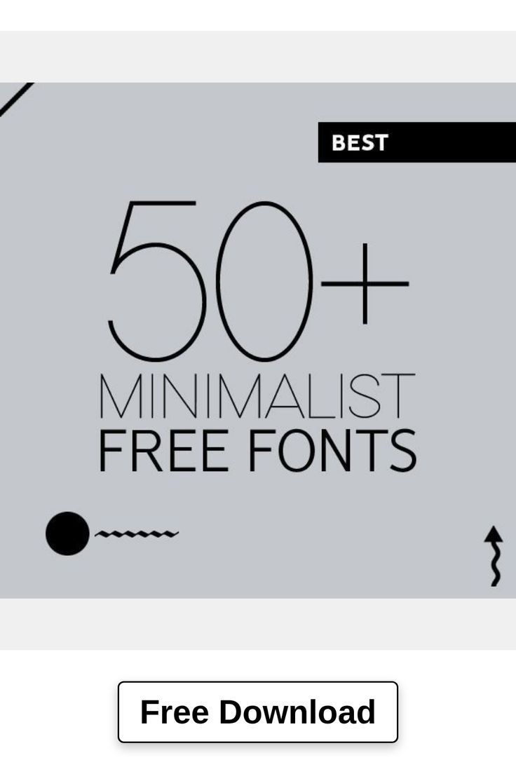 50+ Best Free Fonts for Minimalist Designs