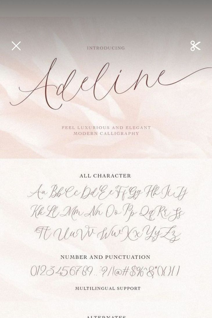 Kalligrafie Lettertype