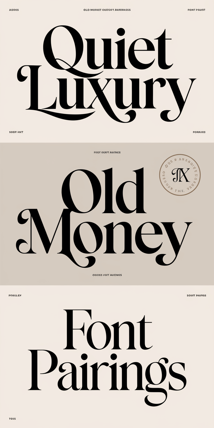 17 Old Money Font Pairings in Canva | Elegant, Understated, Wealthy Vibes