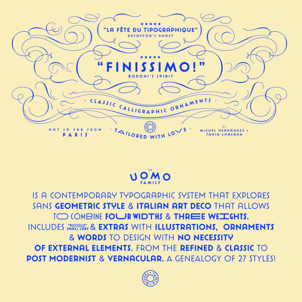 Uomo — Contemporary Typographic System from Latinotype