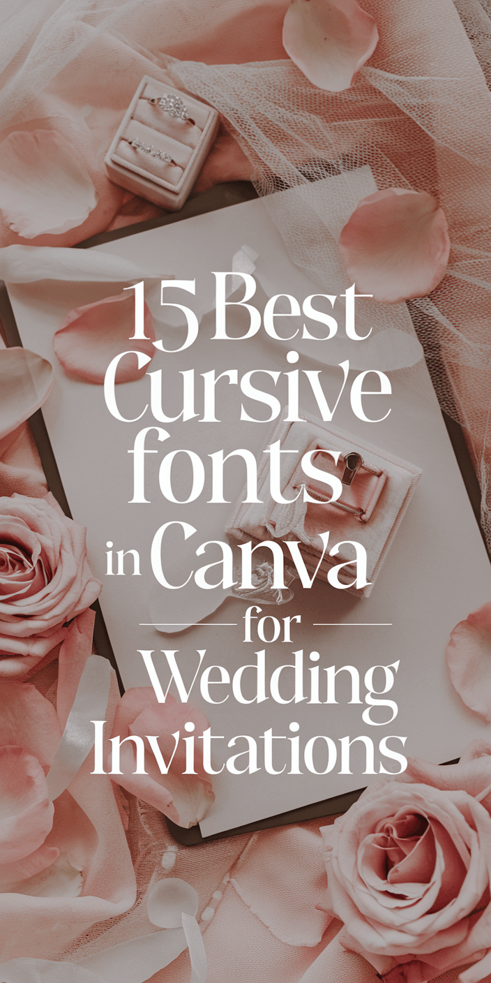 🎉 15 FREE Stunning Cursive Fonts in Canva for Perfect Wedding Invitations