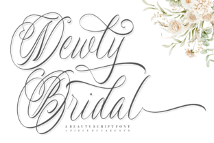 Newly Bridal Font by a piece of cake · Creative Fabrica