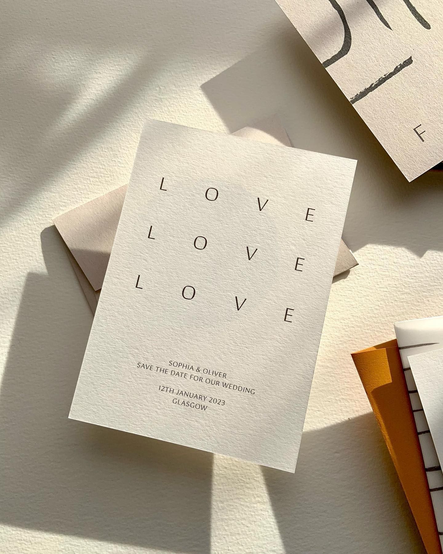 Modern Minimalist Wedding Invitations: A Monochrome Masterpiece
