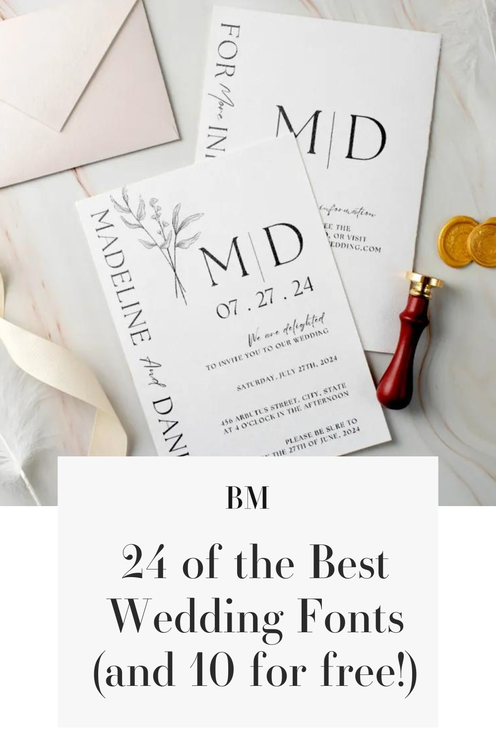 24 of the Best Wedding Fonts (and 10 for Free!)