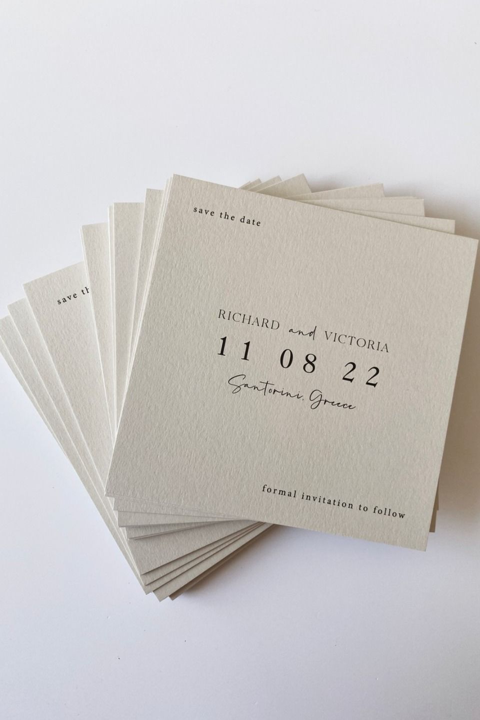 Minimalist Modern Square Save the Date