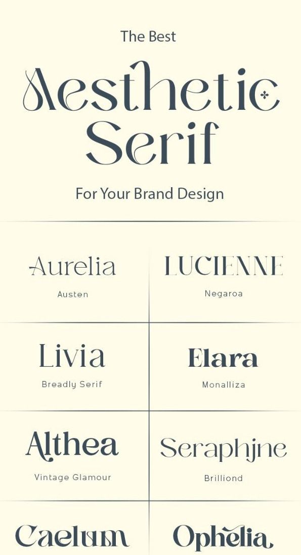 The Best Aesthetic Serif