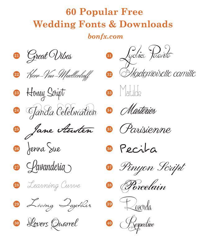 Discover 60 Gorgeous Free Wedding Fonts for Elegant Invitations & Creative