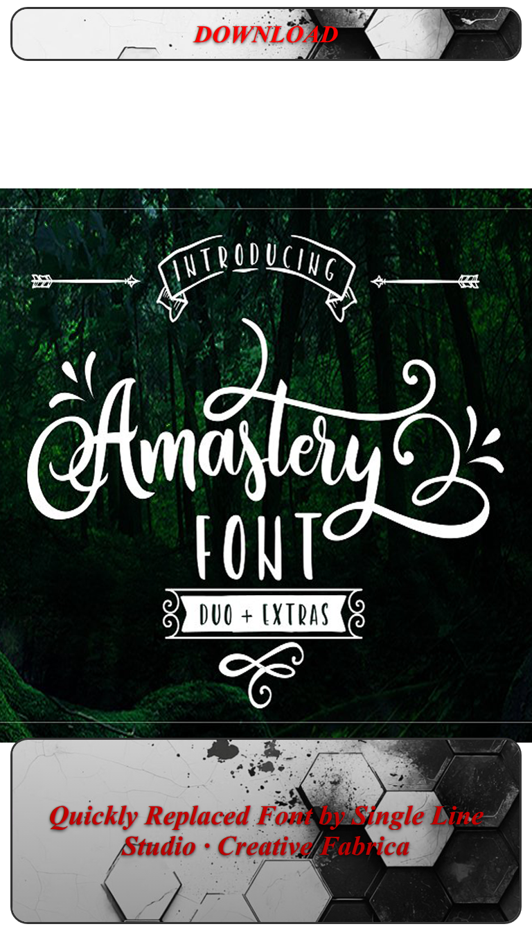 Quickly Replaced Font by Single Line Studio · Creative Fabrica