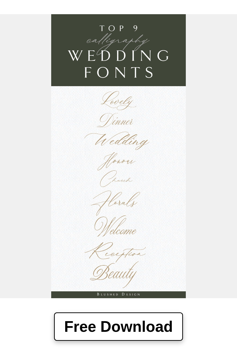 My Favorite 9 Fonts for Wedding Invites — Blushed Design