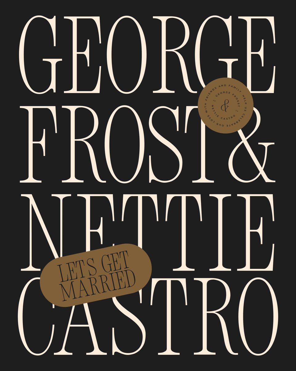 George & Nettie Wedding Stationery