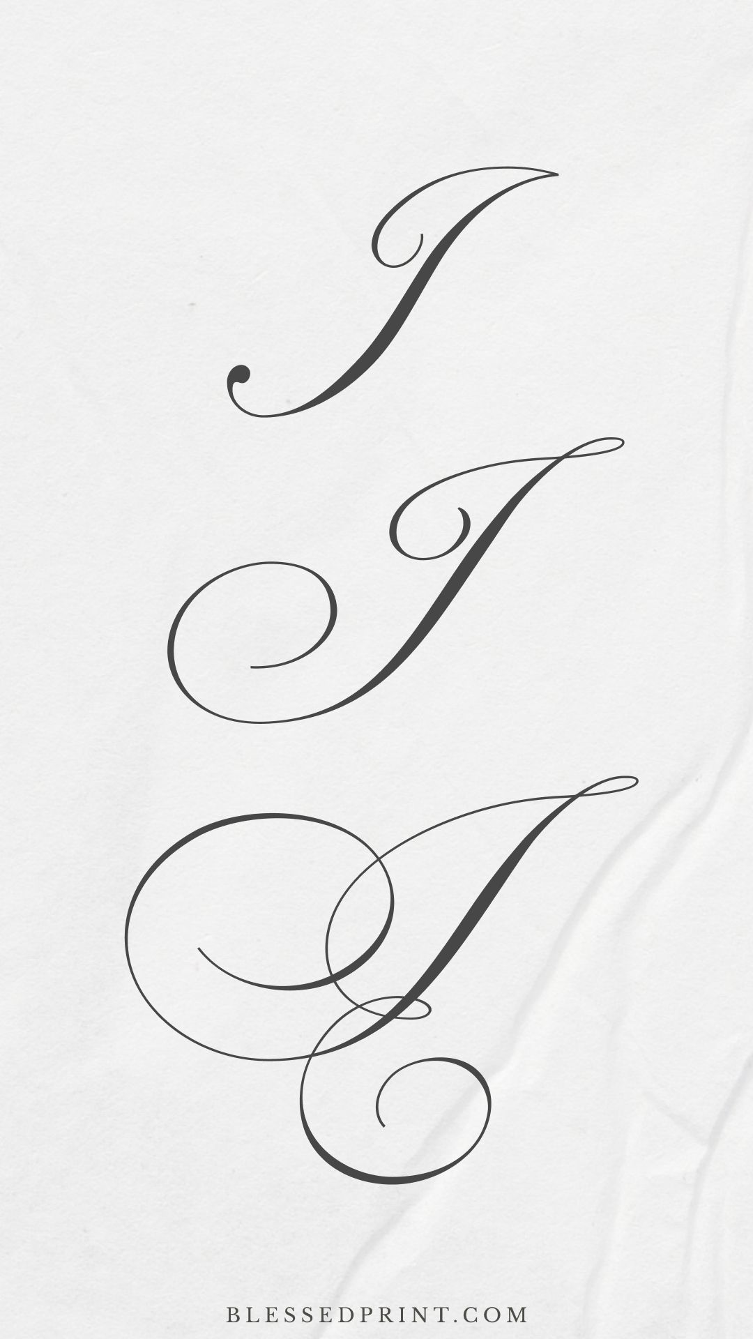 font lettering tattoos | omantic I Monogram � Beyond Perfection Calligraphy Typeface
