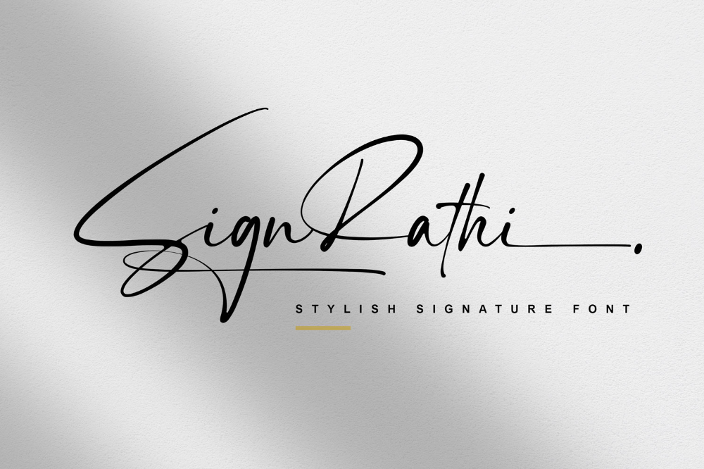 FREE | SignRathi Font — Lemonthe Studio