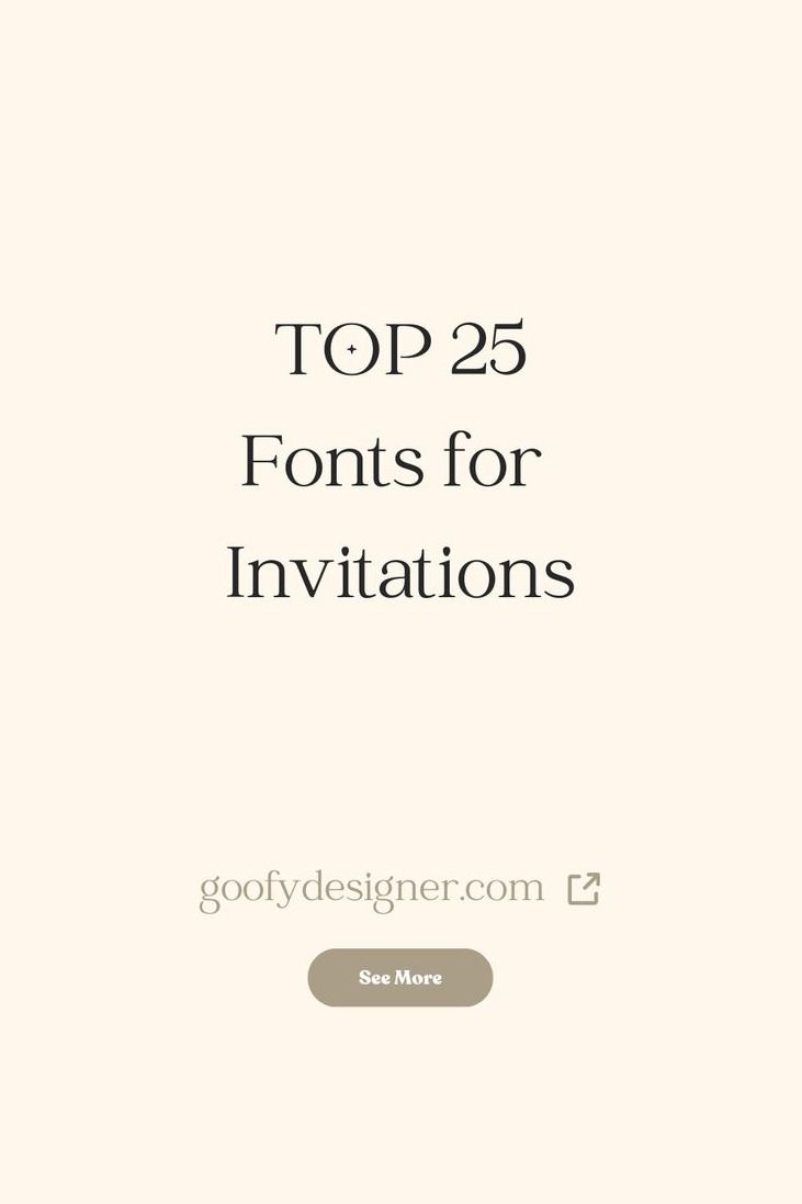 25 Font Ideas for Invitations