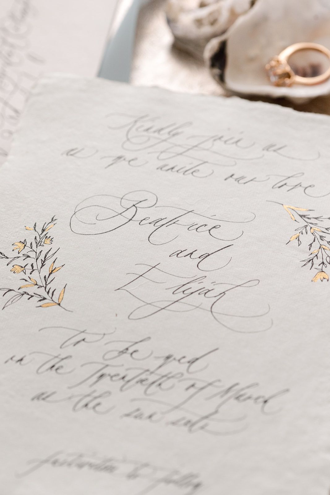 The AYLA View | Invitation Calligraphy
