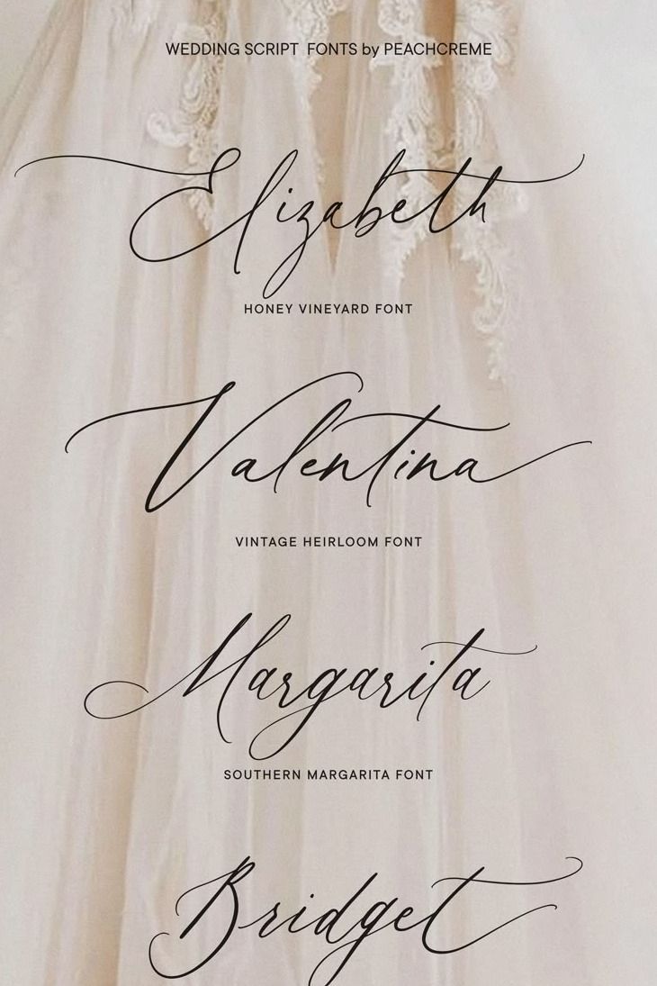 40+ Gorgeous Wedding Fonts for Your Big Day