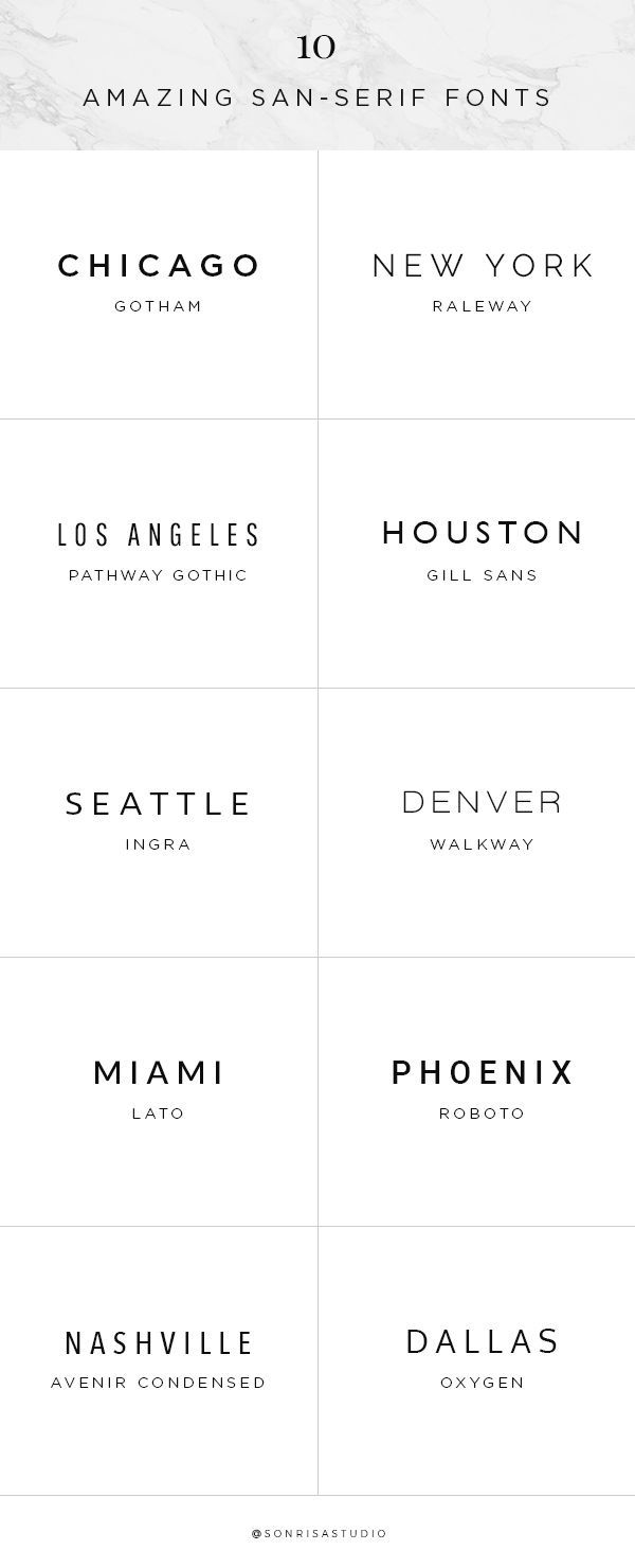 10 Amazing Sans-Serif Fonts