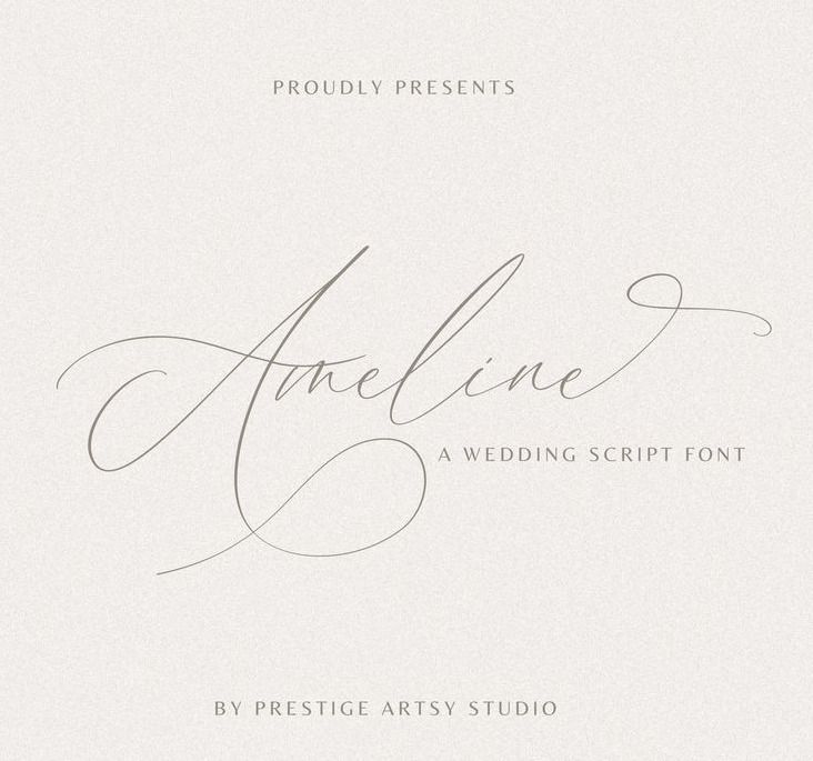 Elegant Cursive Calligraphy Font – Handwritten Script for Wedding, Cricut & Canva • Digital Downloa