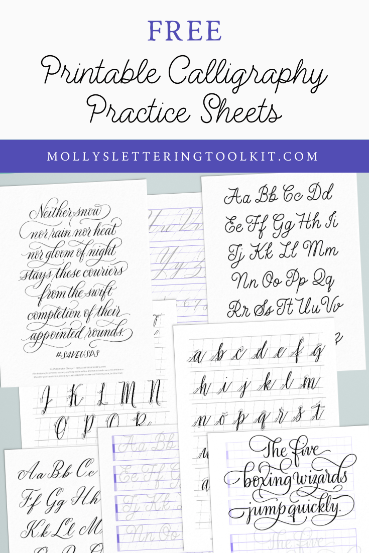 Free Printable Calligraphy Practice Sheet