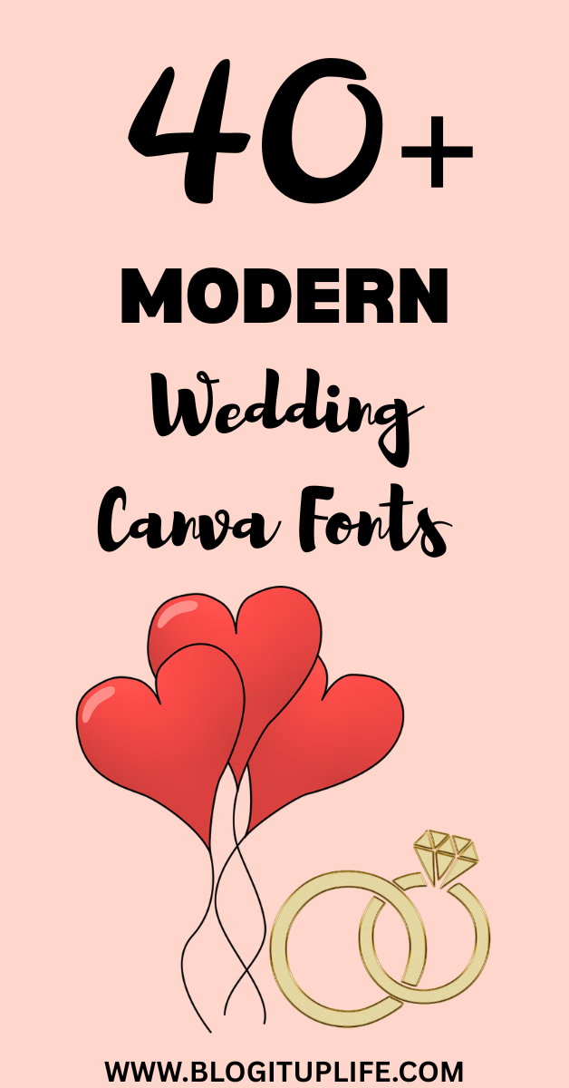 40+ Modern Wedding Canva Fonts