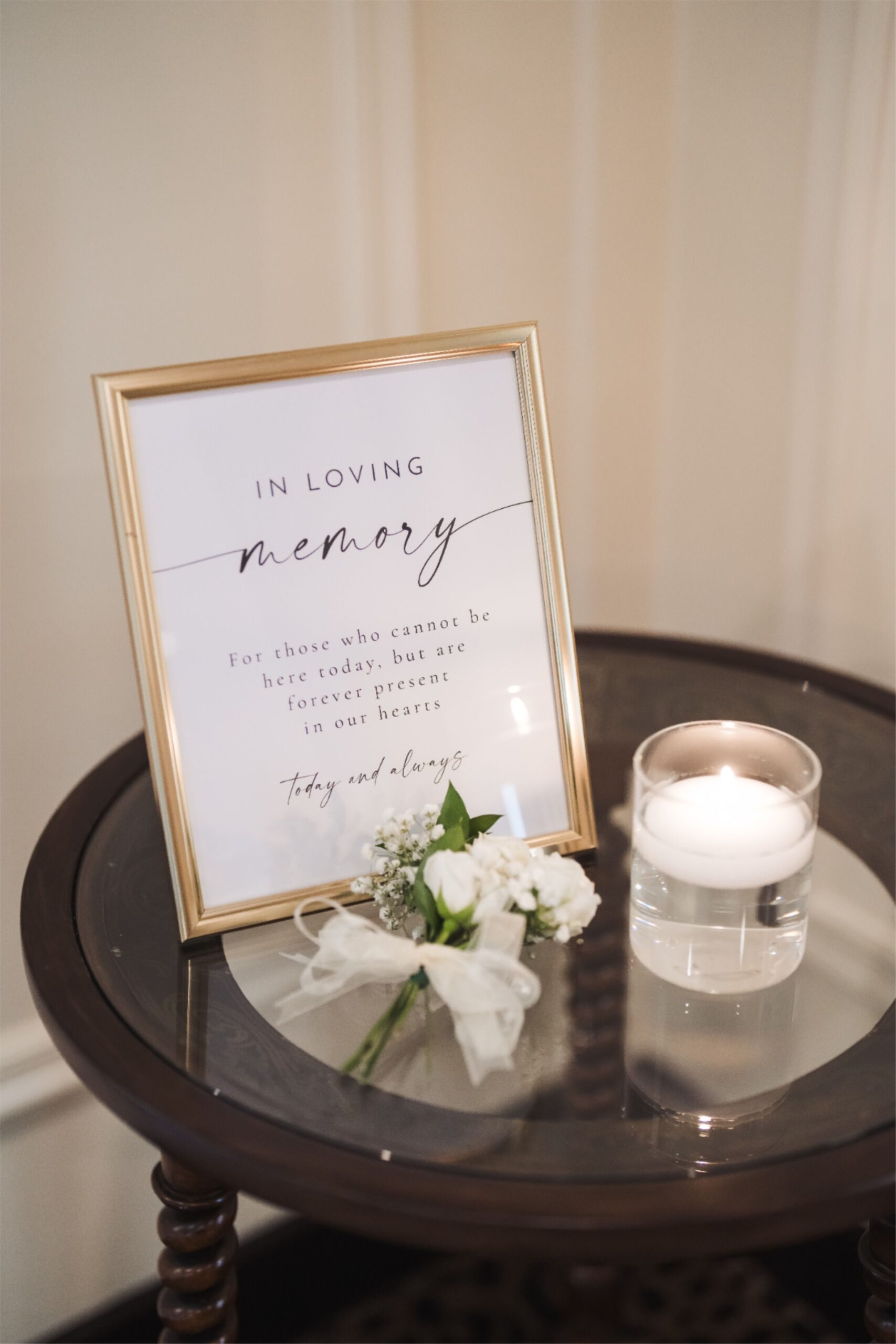 Wedding Memorial Candle